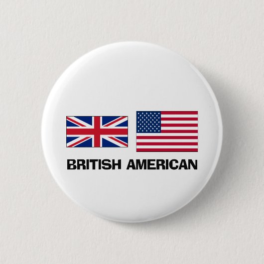 イギリスのアメリカ人 缶バッジ (正面)