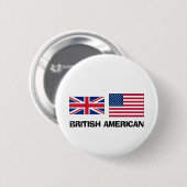 イギリスのアメリカ人 缶バッジ (正面&裏面)