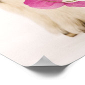 イギリスのアルパインヤギ(子供)を飼いならした。ブラック ポスター (角)