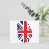 イギリスのアートプリントが大好きです ポストカード (スタンド正面)