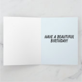 イギリスのアート 誕生日グリーティングカード カード (内部)