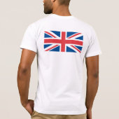 イギリスのイギリスの旗 Tシャツ (裏面)