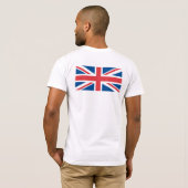 イギリスのイギリスの旗 Tシャツ (裏面フル)