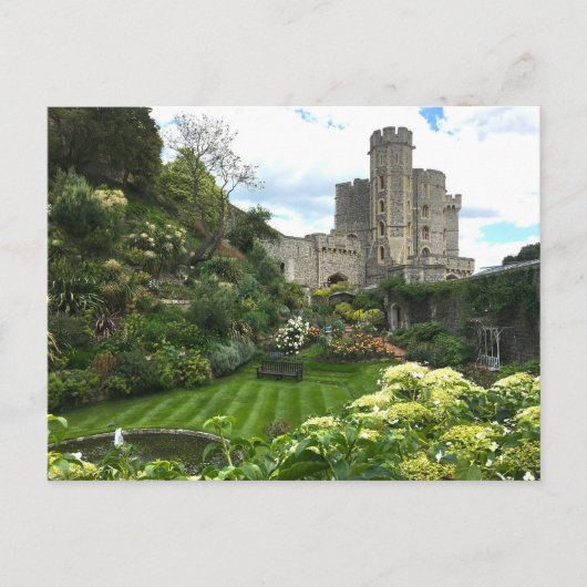 イギリスのウィンザー城のガーデンズ写真 ポストカード (正面)