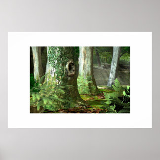 イギリスのウッドランズ ポスター