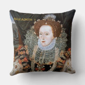 イギリスのエリザベス女王一世そしてアン・ブーリンの女王 クッション (裏面)
