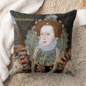 イギリスのエリザベス女王一世そしてアン・ブーリンの女王 クッション (ブランケット)