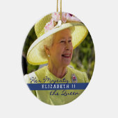 イギリスのエリザベス女王 セラミックオーナメント (右)