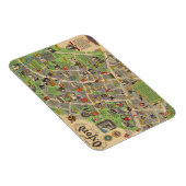 イギリスのオックスフォードの地図（イギリス鉄道） マグネット (右側)