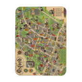 イギリスのオックスフォードの地図（イギリス鉄道） マグネット (縦)