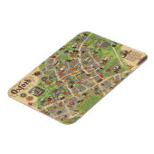 イギリスのオックスフォードの地図（イギリス鉄道） マグネット (左側)