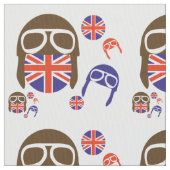 イギリスのオートバイ ファブリック (クローズアップ)