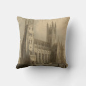 イギリスのカテドラル: カンタベリー1836の枕 クッション (裏面)