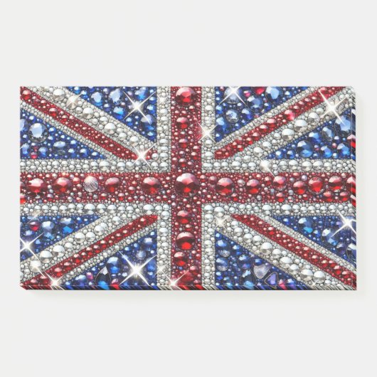 イギリスのカラーを使用したノート ポストイット (正面)