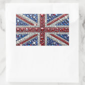 イギリスのカラーを使用した四角形のシール 長方形シール (バッグ)