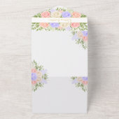 イギリスのカントリーガーデン オールインワン ウェディング招待状 オールインワン招待状 (外側)