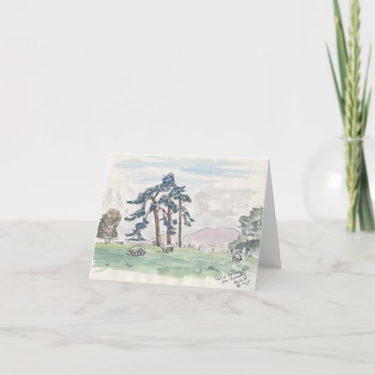 イギリスのカントリーサイドノテカード カード (正面)