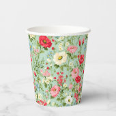 イギリスのカントリー・ワイルドフラワーパーソナライズされた 紙コップ (裏面)