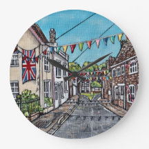 イギリスのガーランドのオリジナルアクリル画