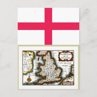 イギリスのキングドーム(イギリス王国)地図/国旗 ポストカード
