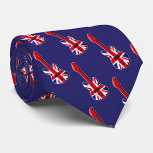 イギリスのギタープレーヤー ネクタイ