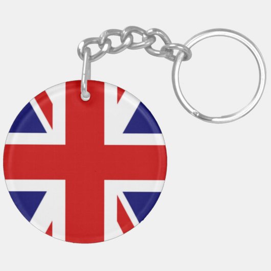 イギリスのクラシックな国旗 キーホルダー (裏面右)