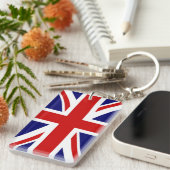 イギリスのクラシックな国旗 キーホルダー (正面右)