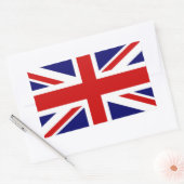 イギリスのクラシックな国旗 長方形シール (封筒)