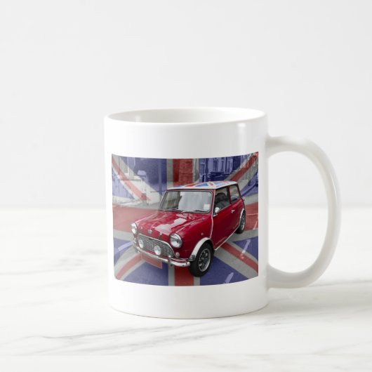 イギリスのクラシックな小型車 コーヒーマグカップ (右)