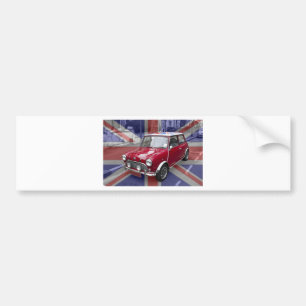 イギリスのクラシックな小型車 バンパーステッカー