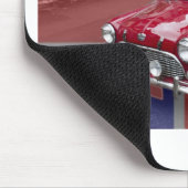 イギリスのクラシックな小型車 マウスパッド (コーナー)