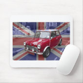 イギリスのクラシックな小型車 マウスパッド (マウス)