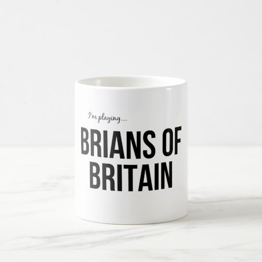 イギリスのクラシックのマグのBrians コーヒーマグカップ (中央)