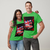 イギリスのクラシックスポーツカー MG MGB コンバーチブル fami Tシャツ (ユニセックス)