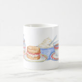 イギリスのクリーム色の茶マグ コーヒーマグカップ (中央)