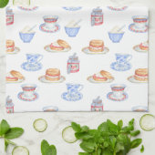 イギリスのクリーム色の茶Teatowel キッチンタオル (折り畳み)