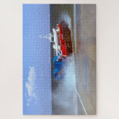 イギリスのクロスチャンネルホバークラフト。1970年代 ジグソーパズル (縦)