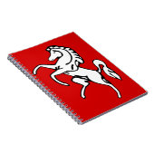 イギリスのケント州旗を持つノート ノートブック (右側)