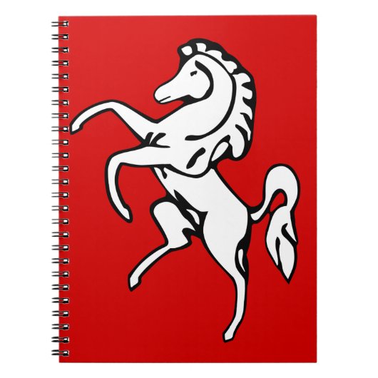 イギリスのケント州旗を持つノート ノートブック (正面)