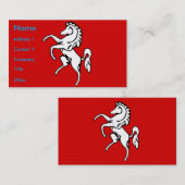 イギリスのケント州旗を持つ名刺 名刺 (正面/裏面)