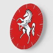 イギリスのケント州旗を持つ壁時計 ラージ壁時計 (傾斜)