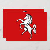 イギリスのケント州旗を持つ愛国的な招待状 招待状 (正面/裏面)