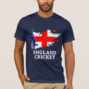 イギリスのコオロギの英国の旗のブラシの打撃のギフト Tシャツ