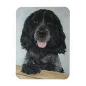 イギリスのコッカースパニックでとても可愛い犬 マグネット (縦)