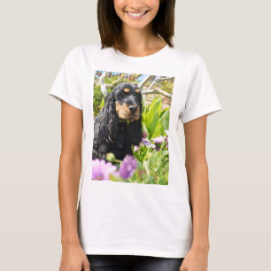 イギリスのコッカー·スパニエル犬·ブラック·アンド·タン Tシャツ