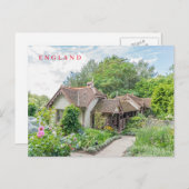 イギリスのコテージビューポストカード ポストカード (正面/裏面)