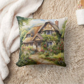 イギリスのコテージ クッション (ブランケット)