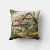 イギリスのコテージ クッション (裏面)