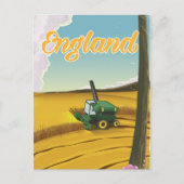 イギリスのコンバイン旅行ポスター ポストカード (正面)
