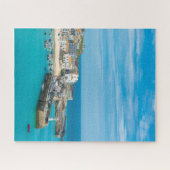 イギリスのコーンウォール州セントイヴのシーサイドリゾート ジグソーパズル (横)